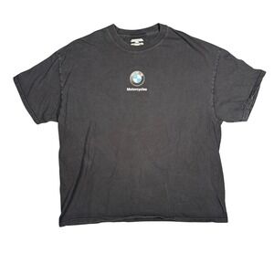 Vintage BMW Motorcycles T Shirt 2XL Black 2005 Graphic Engine Print Short Sleeve